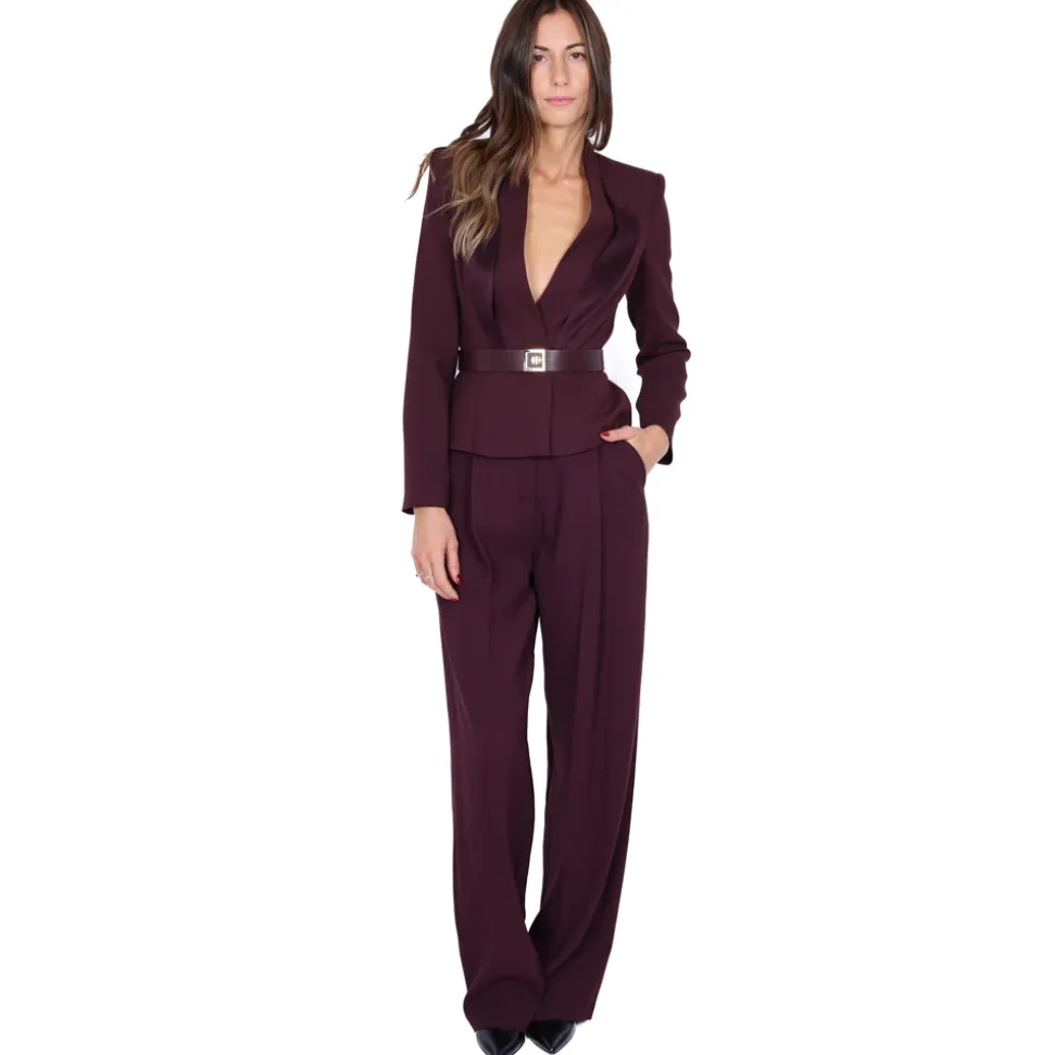 Strukturierter Blazer mit Gürtel