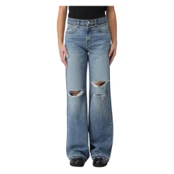 Stylische Distressed Wide Leg Jeans