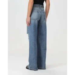 Stylische Distressed Wide Leg Jeans