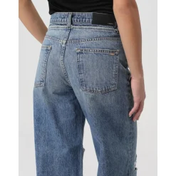 Stylische Distressed Wide Leg Jeans