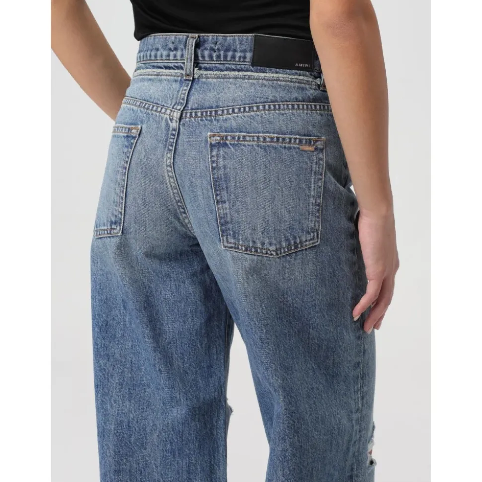 Stylische Distressed Wide Leg Jeans