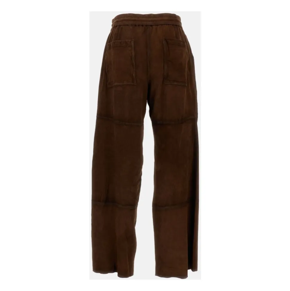 Suede Sweatpants