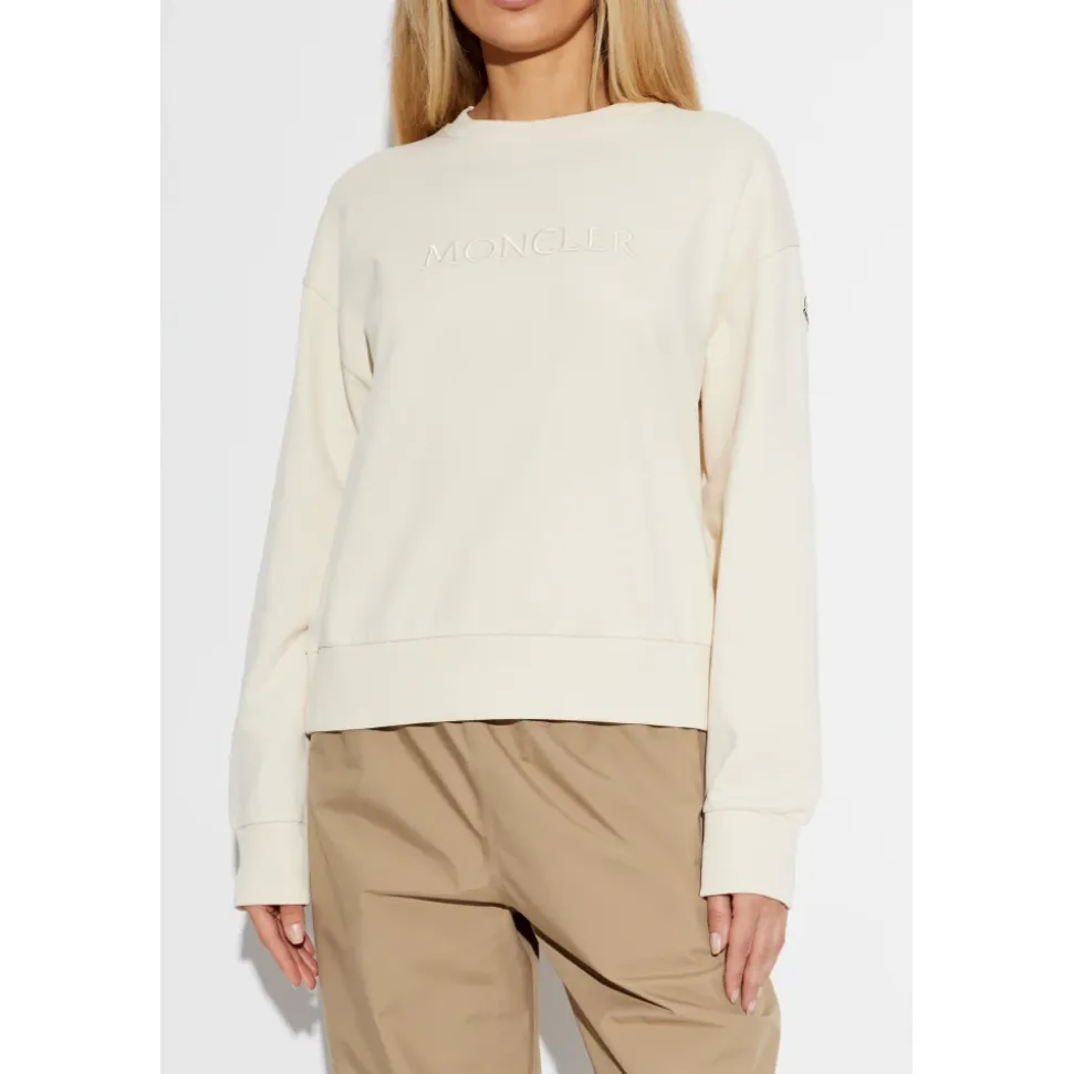 Sweatshirt mit aufgesticktem Logo