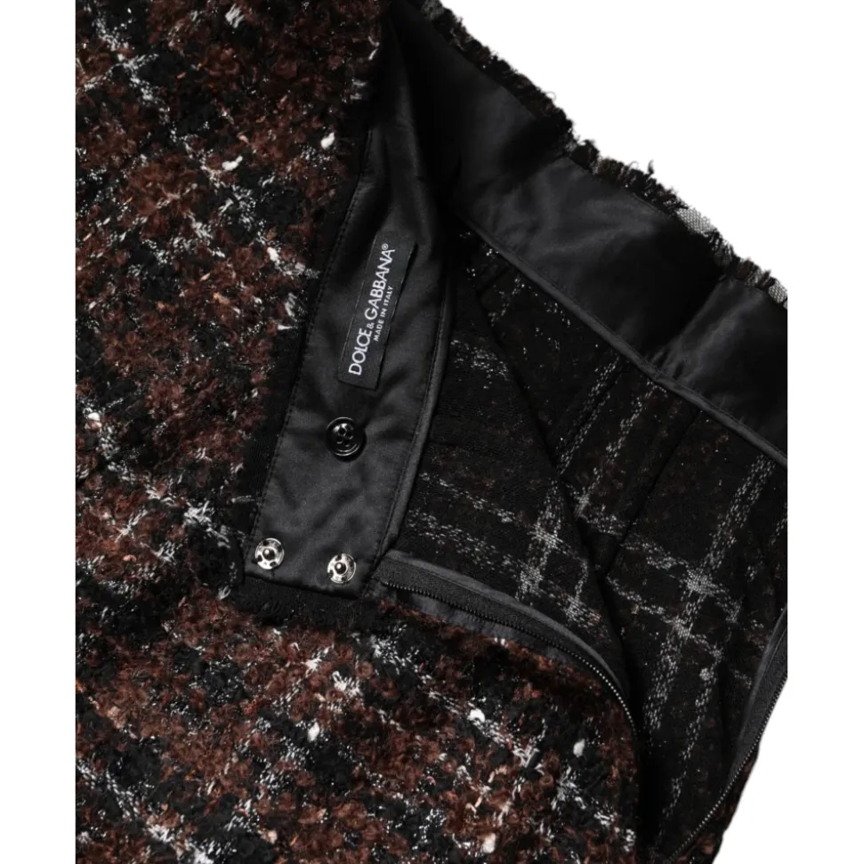 Tartan Tweed Bleistiftrock