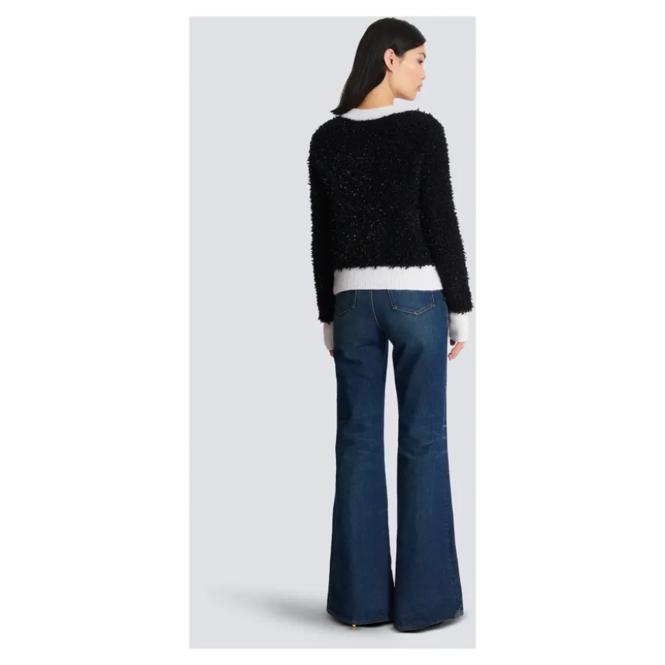 Texturierte Strickjacke