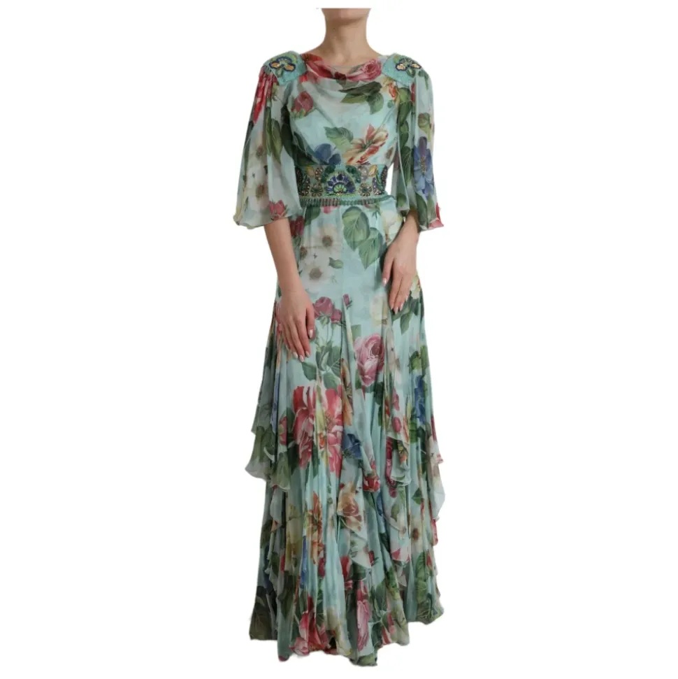 Tiered Floral Maxi Dress