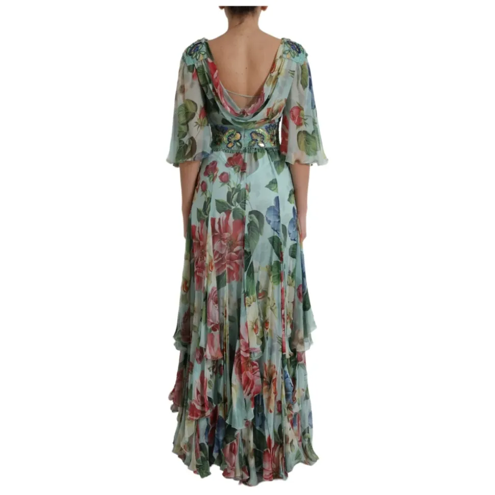 Tiered Floral Maxi Dress