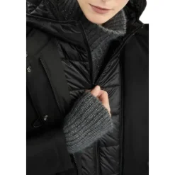 Toggle Coat in Schwarzem Gabardine