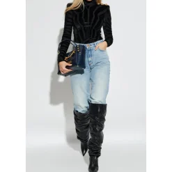 Top mit Stehkragen