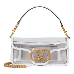 Transparente Tasche mit Goldenen Details