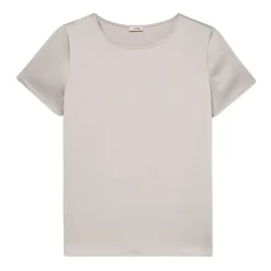 T-Shirt aus zwei Materialien