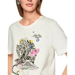 T-Shirt mit Applikationen