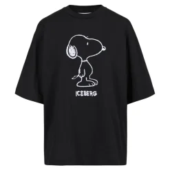 T-Shirt mit lockerer Passform und Snoopy-Applikation