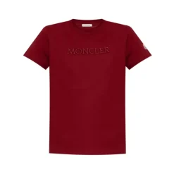 T-Shirt mit Logo-Stickerei Rundhalsausschnitt Kurzarm