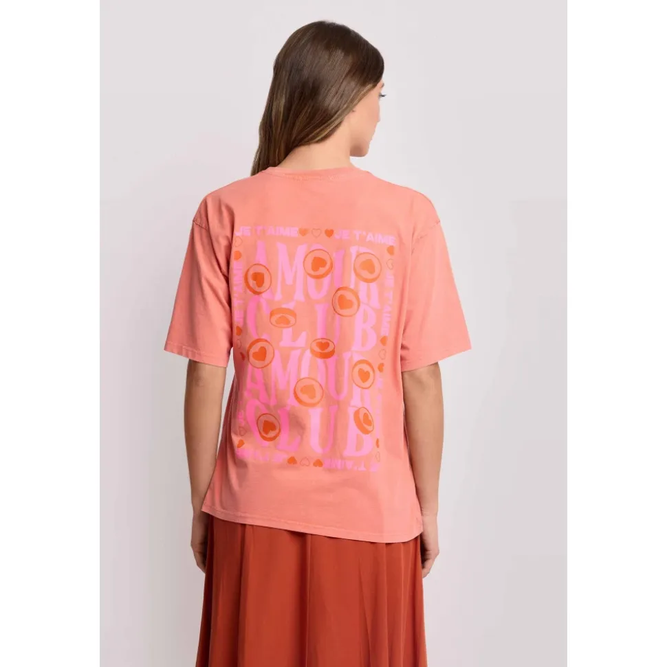 T-Shirt mit Maxi-Print auf der Rückseite