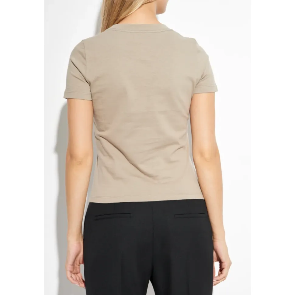 T-Shirt mit Samtlogo-Finish