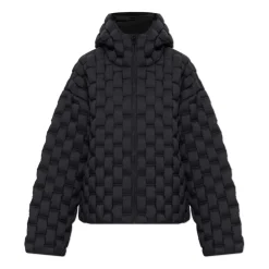 Turtleneck Daunenjacke mit Kapuze