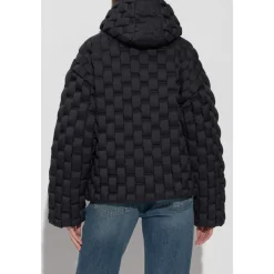 Turtleneck Daunenjacke mit Kapuze