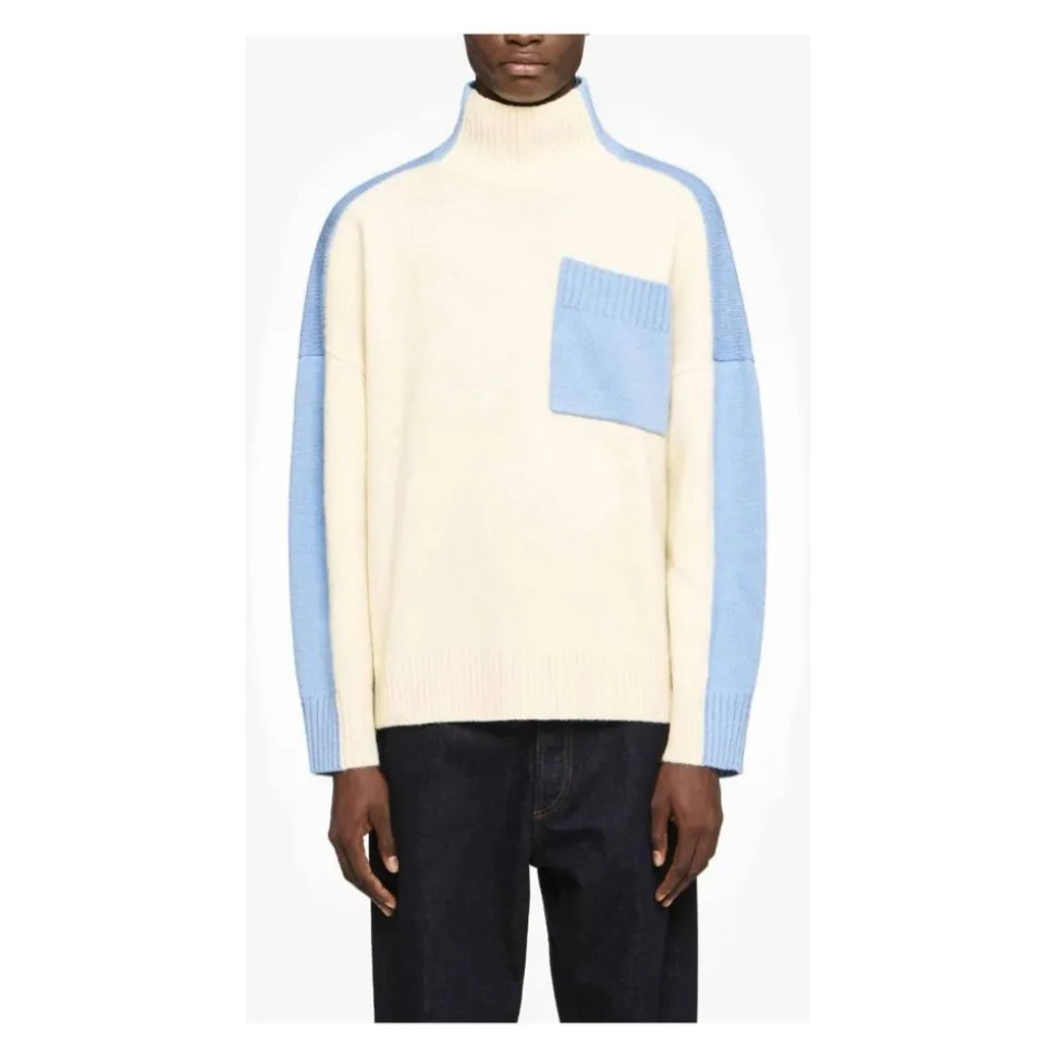 Two Tone Patch Pocket Jumper