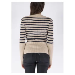 V-Ausschnitt Strickpullover