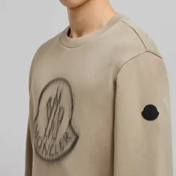 Verschwommener Logo-Sweatshirt
