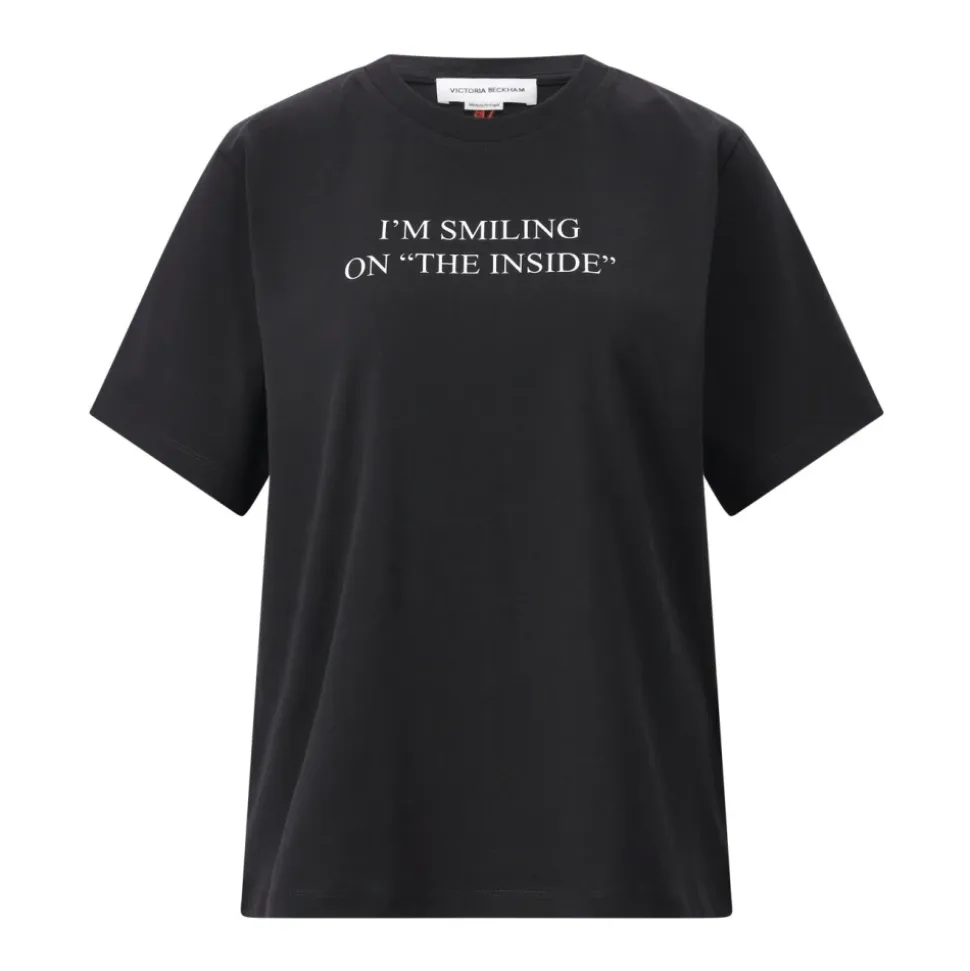 Verspieltes Slogan T-Shirt aus weicher Bio-Baumwolle