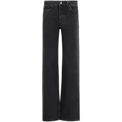 Vintage Schwarze Straight Leg Jeans