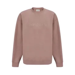 Weicher Baumwollpullover Monochromes Muster