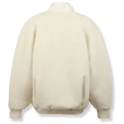 Weicher Textur Bomberjacke Oversize Passform