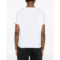 Weiße Baumwoll-Kurzarm-T-Shirt