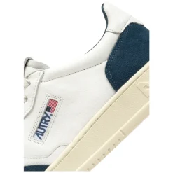 Weiße Vintage-Sneakers aus Leder