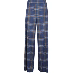 Weite karierte Hose