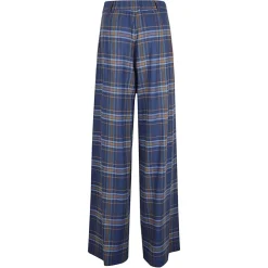 Weite karierte Hose