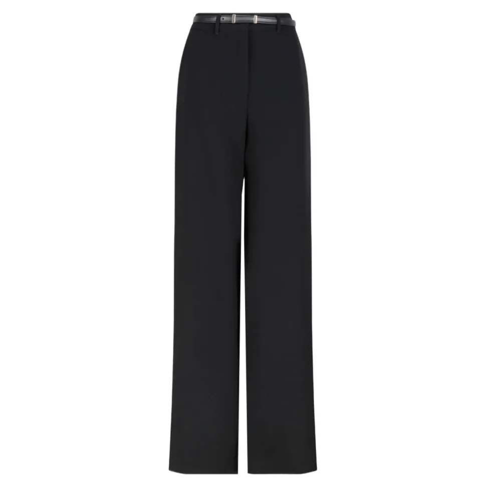 Weite schwarze Hose