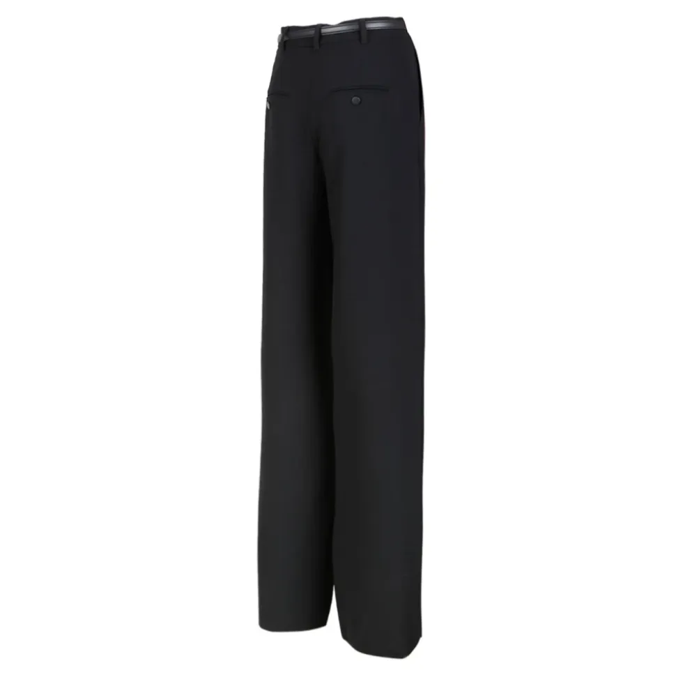 Weite schwarze Hose