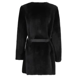 Wende-Caban aus Shearling mit Rundhalsausschnitt