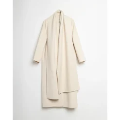 Wickelmantel mit Schal, Wollmischung
