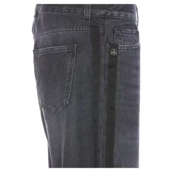 Wide Leg Jeans mit Samtband