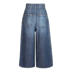 Wide-Leg Denim Jeans