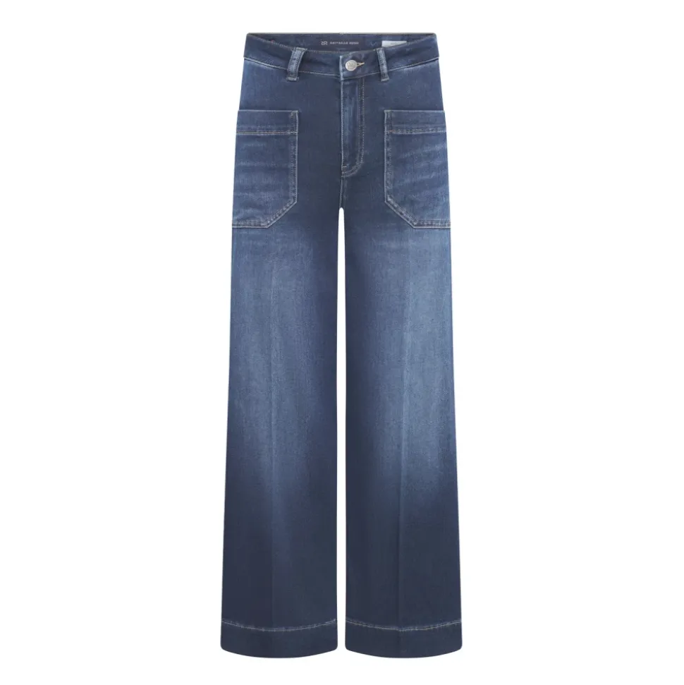 Wide-Leg Jeans mit hoher Taille
