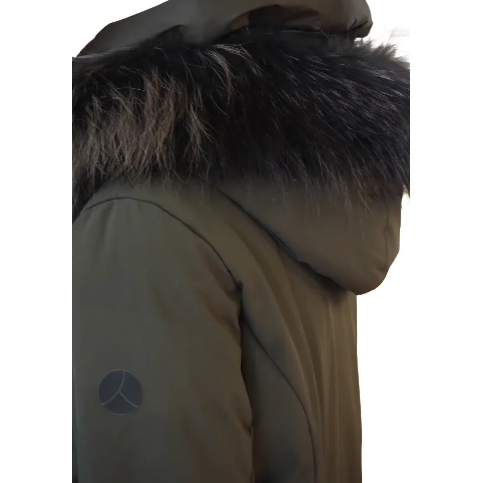 Winterparka mit echter Pelzkapuze