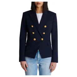 Woll-Blazer mit doppelter Knopfleiste