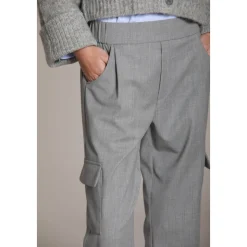 Woll-Cargo-Hose Lockere Passform Melange