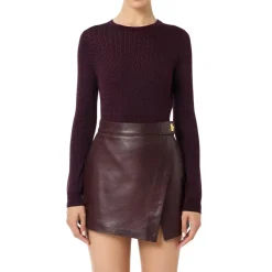 Wollpullover mit Jacquard-Mikro-Logo